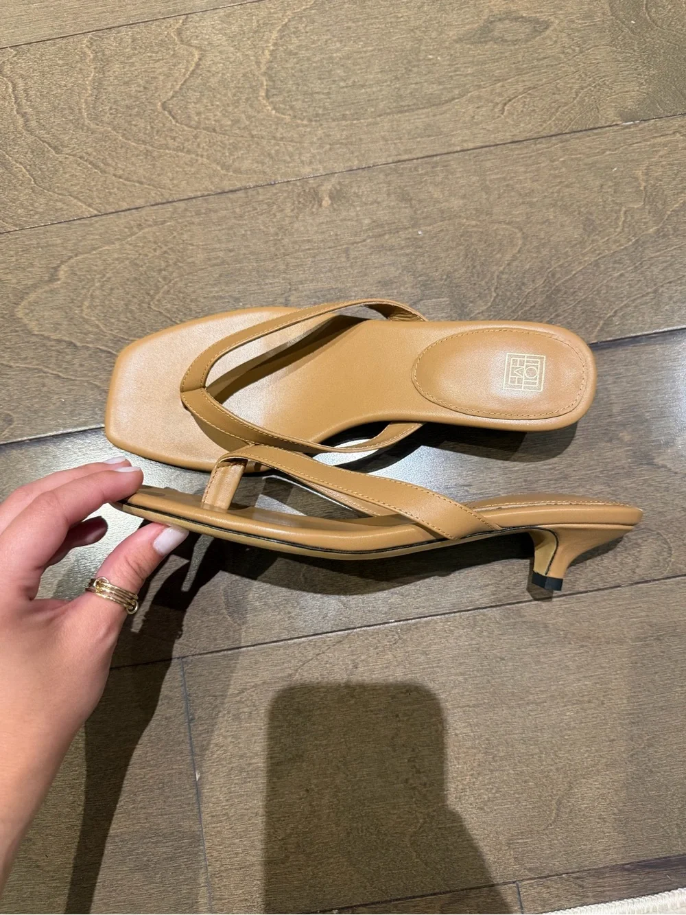 Toteme Leather heeled flip flops - Picture 6 of 7
